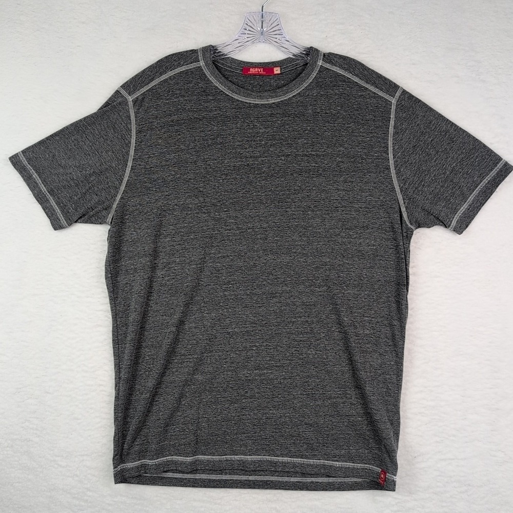 Agave Men's Gray T - Shirt Size Large Made In USA  Short Sleeve